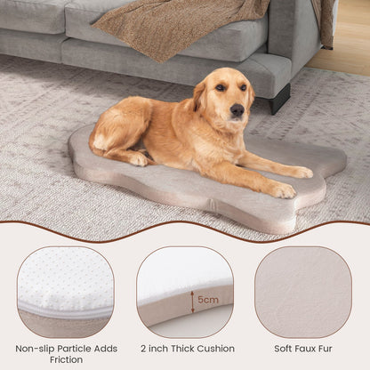 Luxury Memory Foam Dog Bed with Waterproof Cover - Extra Large Orthopaedic Pet Mattress (110x66cm)