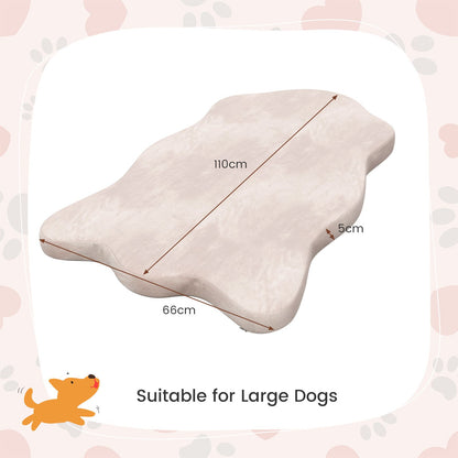 Luxury Memory Foam Dog Bed with Waterproof Cover - Extra Large Orthopaedic Pet Mattress (110x66cm)